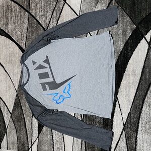 FOX RACING LOGO ACTIVE TECH SLIM-FIT LONG-SLEEVED TEE-SHIRT